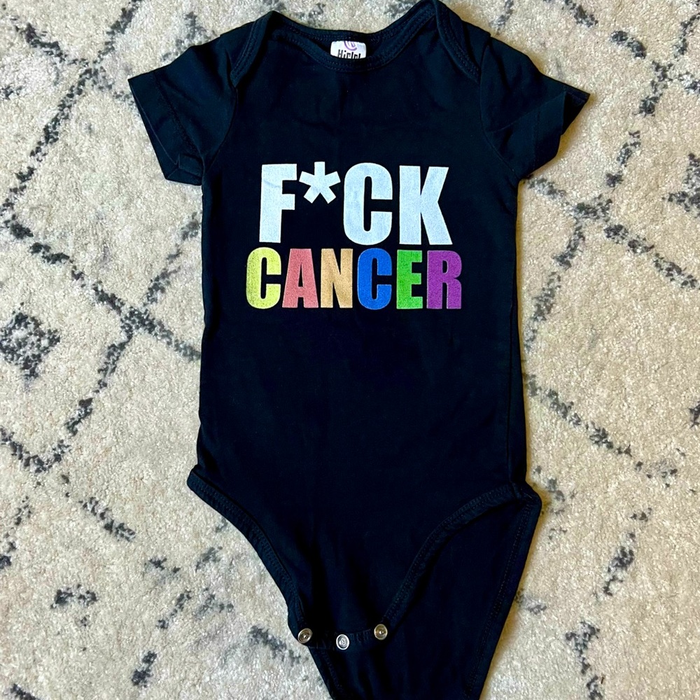 F*CK CANCER onesie 12 mo